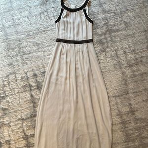 H&M long dress-Grecian style Size 2 w/ blk trim